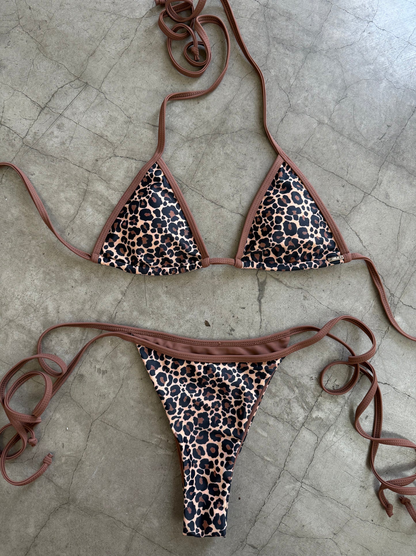 Leopard Triangle Top